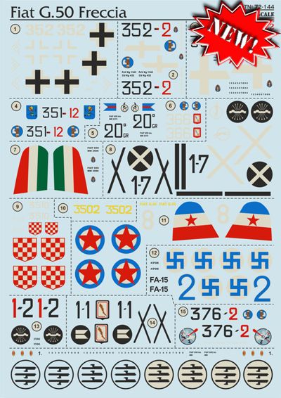 Print Scale 72144 1:72 Fiat G.50 Freccia