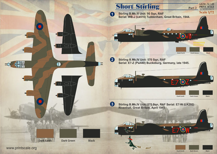 Print Scale 72145 1:72 Short Stirling Part 2