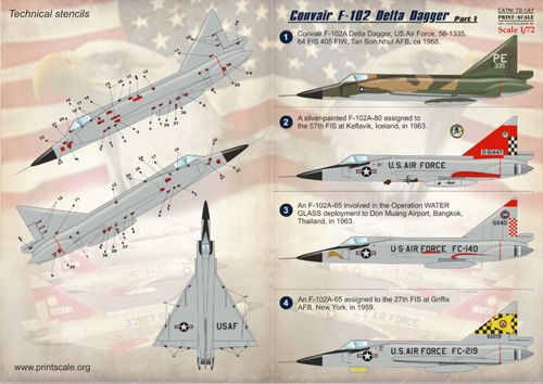 Print Scale 72147 1:72 Convair F-102 Delta Dagger Part 1