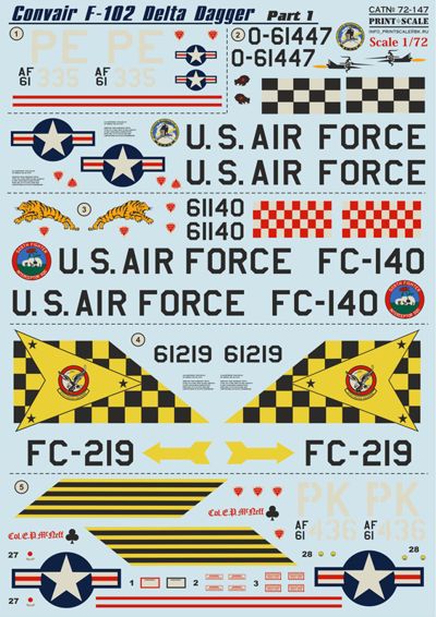 Print Scale 72147 1:72 Convair F-102 Delta Dagger Part 1