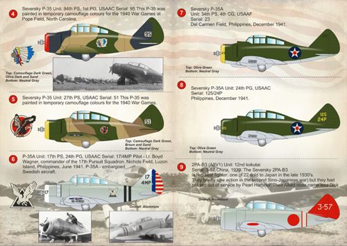 Print Scale 72148 1:72 Seversky P-35