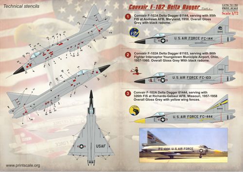 Print Scale 72150 1:72 Convair F-102 Delta Dagger Part 2