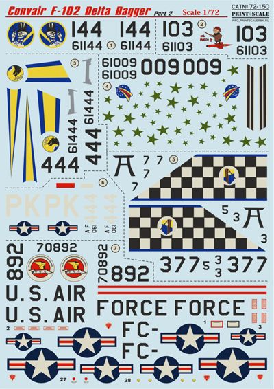 Print Scale 72150 1:72 Convair F-102 Delta Dagger Part 2