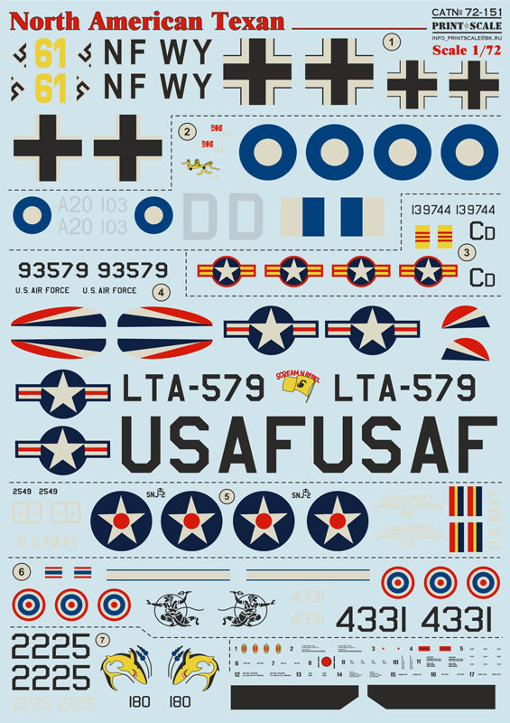 Print Scale 72151 1:72 North-American Texan