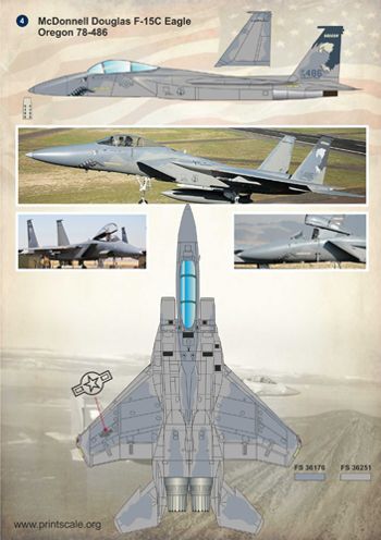 Print Scale 72158 1:72 McDonnell F-15C/F-15D Eagle Oregon ANG