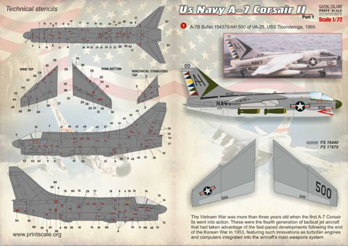 Print Scale 72160 1:72 Vought A-7 Corsair II Part 1