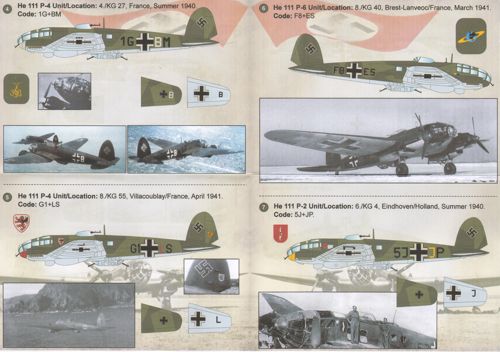 Print Scale 72163 1:72 Heinkel He-111P-1/2/4/6