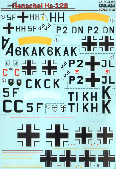 Print Scale 72164 1:72 Henschel Hs-126