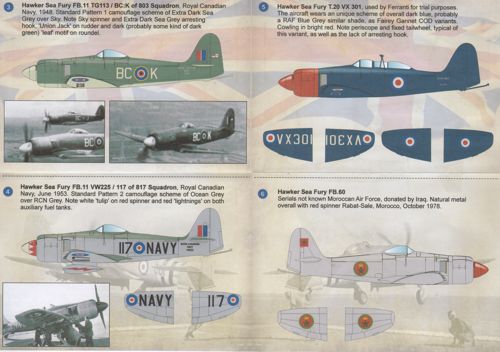 Print Scale 72165 1:72 Hawker Sea Fury FB.11/FB.X