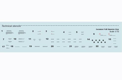 Print Scale 72168 1:72 Lockheed F-80C Shooting Star