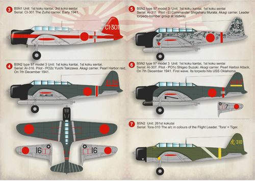 Print Scale 72172 1:72 Nakajima B5N 'Kate'