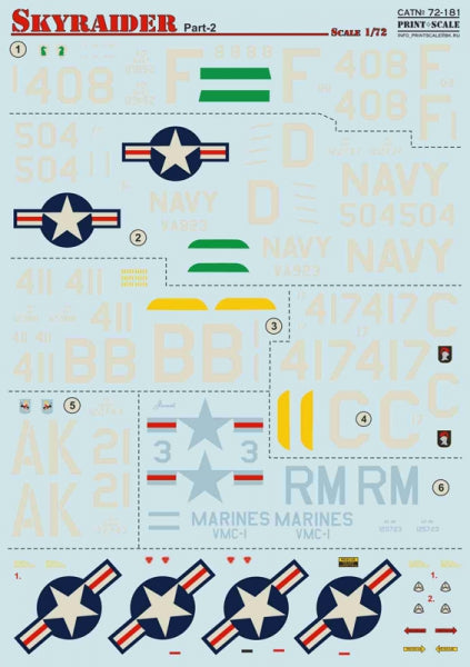 Print Scale 72181 1:72 Douglas A-1 Skyraider Part 2