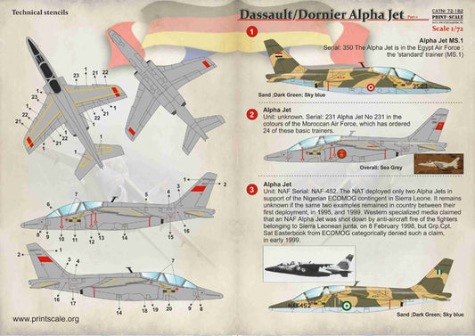 Print Scale 72182 1:72 Dassault/Dornier Alpha Jet Part 1