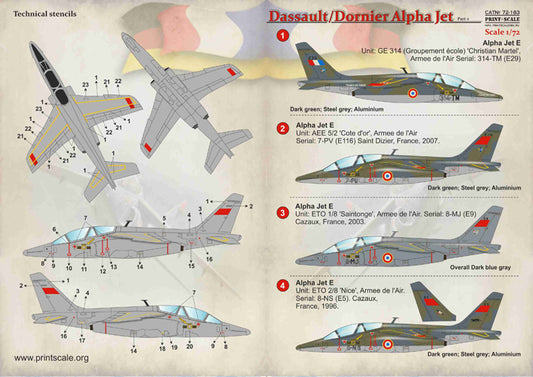 Print Scale 72183 1:72 Dassault-Dornier Alpha Jet Part 2