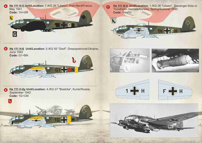 Print Scale 72185 1:72 Heinkel He-111H-4/5/6 Bombers Part 3