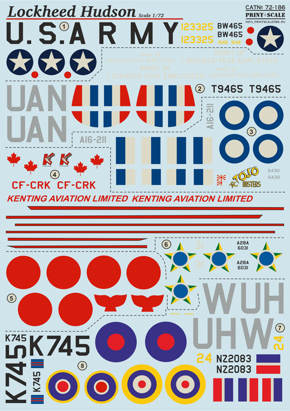 Print Scale 72186 1:72 Lockheed Hudson Mk.III/Mk.IV