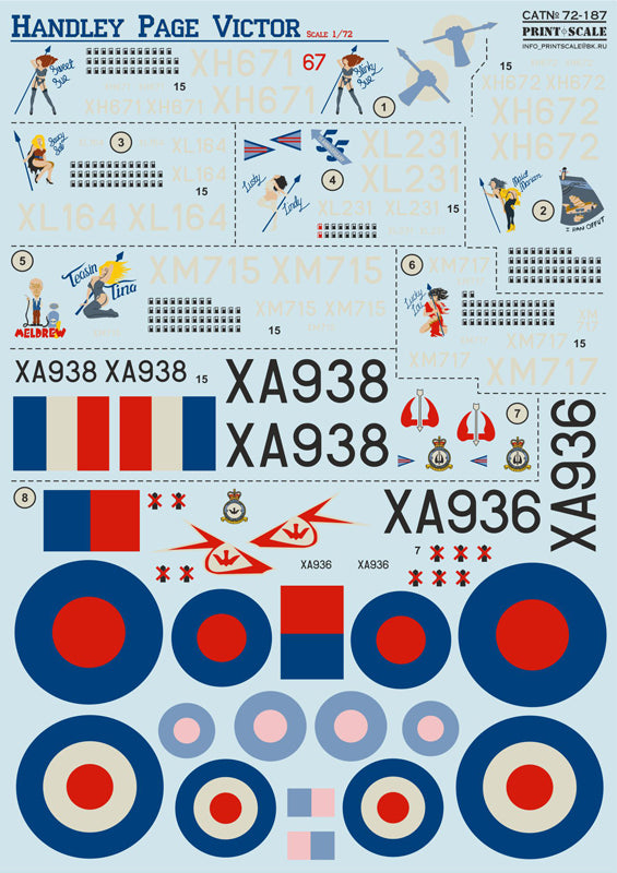 Print Scale 72187 1:72 Handley-Page Victor