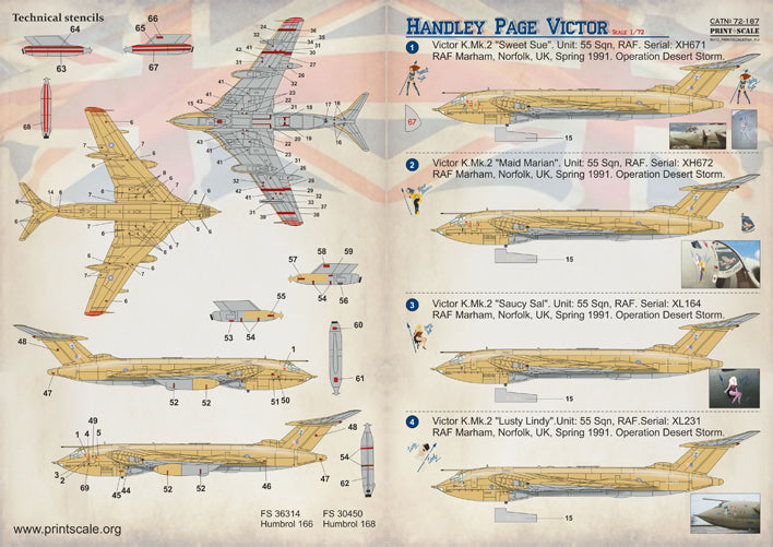 Print Scale 72187 1:72 Handley-Page Victor