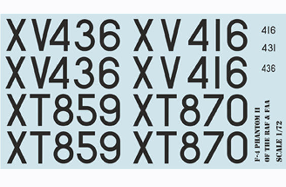 Print Scale 72188 1:72 McDonnell F-4 Phantom II of the RAF & FAA