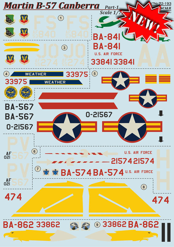 Print Scale 72193 1:72 Martin B-57B Canberra Part 1