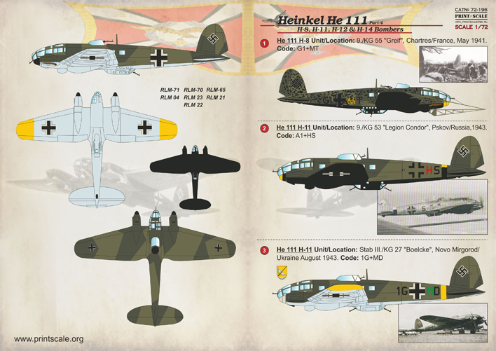 Print Scale 72196 1:72 Heinkel He-111 Part 4