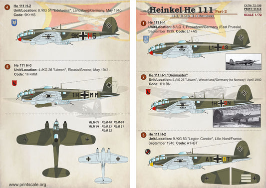 Print Scale 72198 1:72 Heinkel He-111 Part 2