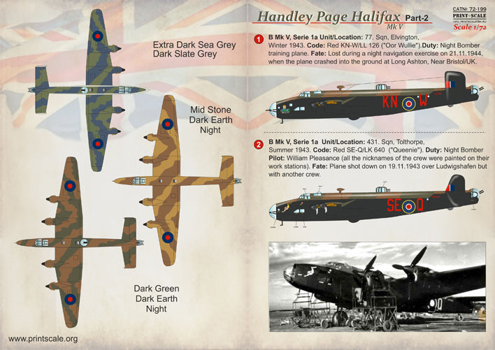 Print Scale 72199 1:72 Handley-Page Halifax Part 2