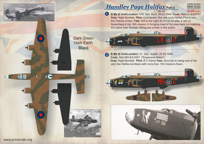 Print Scale 72201 1:72 Handley-Page Halifax Part 3