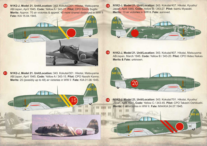 Print Scale 72208 1:72 Kawanishi N1K1-J Shiden & N1K2-J Shiden kai 'George'