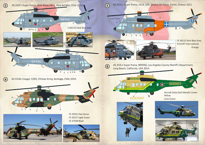 Print Scale 72218 1:72 Aerospatiale AS.332 Super Puma AS.532 Cougar