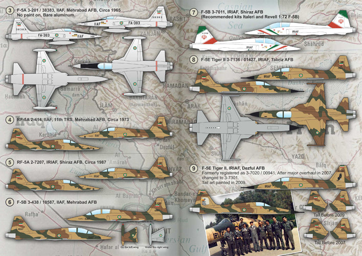 Print Scale 72229 1:72 Northrop F-5 Tiger II Iranian Air Force