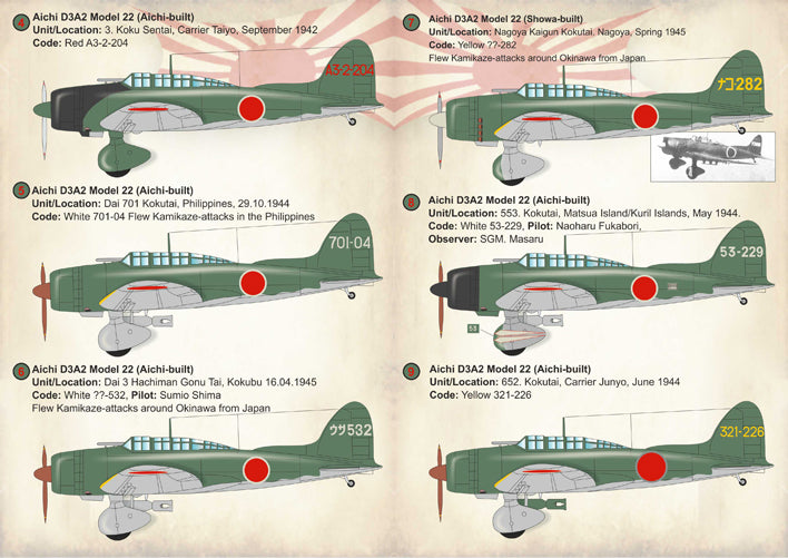 Print Scale 72232 1:72 Aichi D3A2 Model 22 Type 99 "Val"