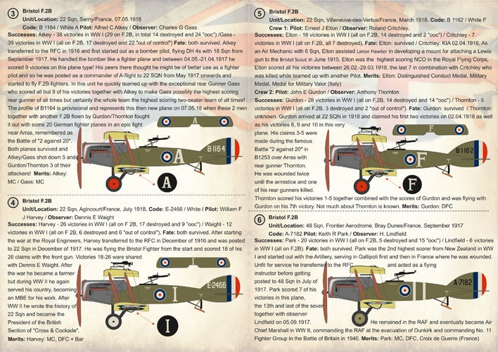 Print Scale 72234 1:72 Bristol F.2B Fighter Aces of WWI