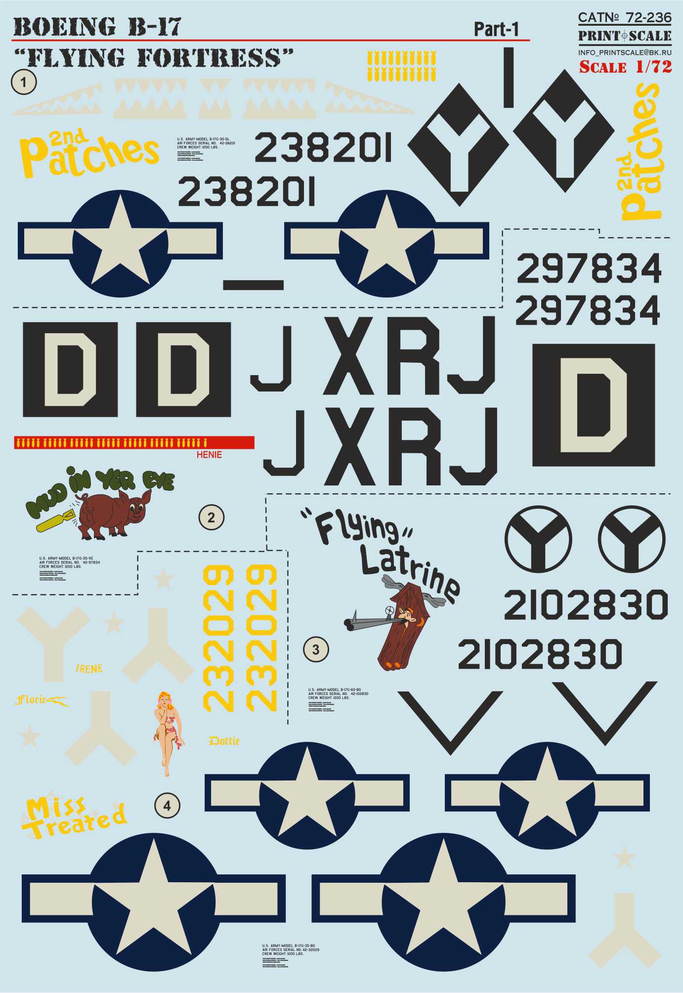 Print Scale 72236 1:72 Boeing B-17G Flying Fortress Part 1