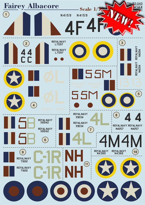 Print Scale 72243 1:72 Fairey Albacore Mk.I