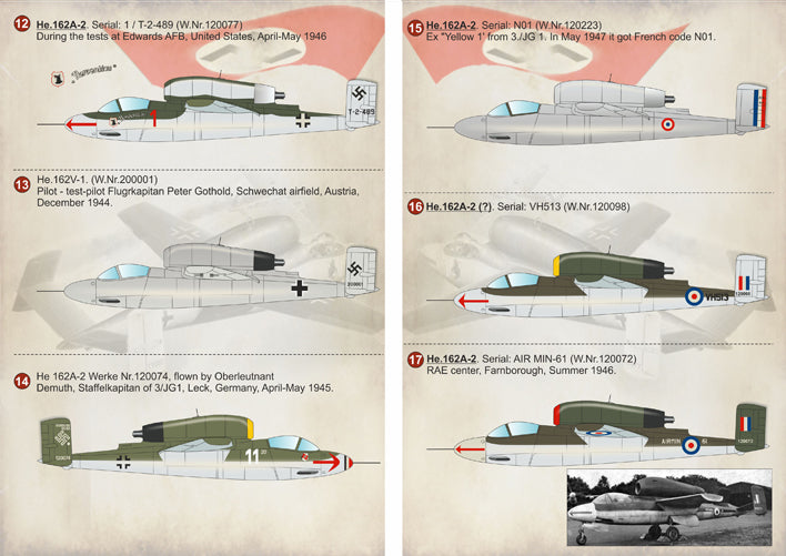 Print Scale 72247 1:72 Heinkel He-162A-1/He-162A-2 Salamander