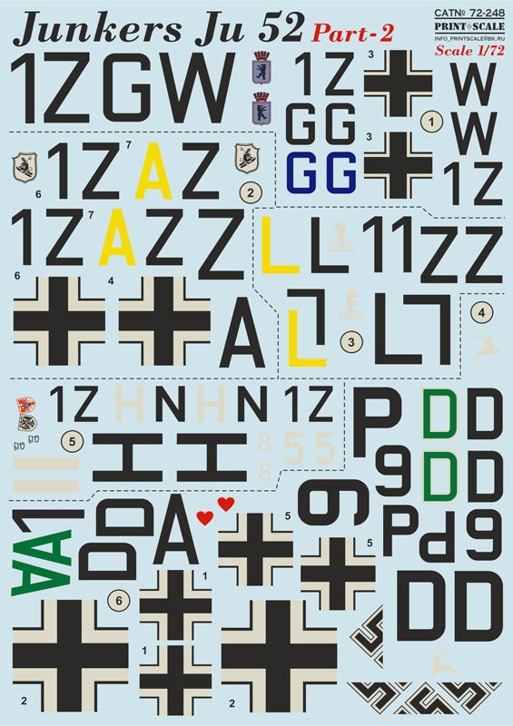 Print Scale 72248 1:72 Junkers Ju-52/3m Part 2