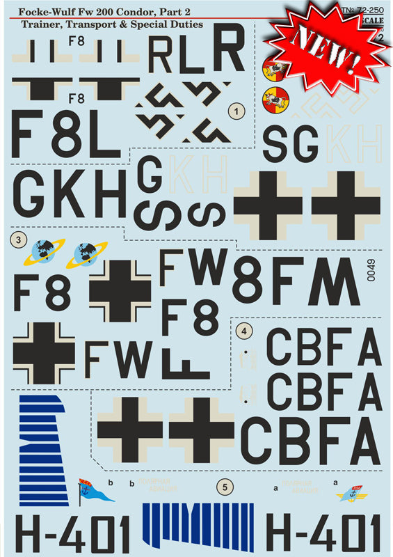 Print Scale 72250 1:72 Focke-Wulf Fw-200 Condor Trainer, Transport & Special Duties Part 2