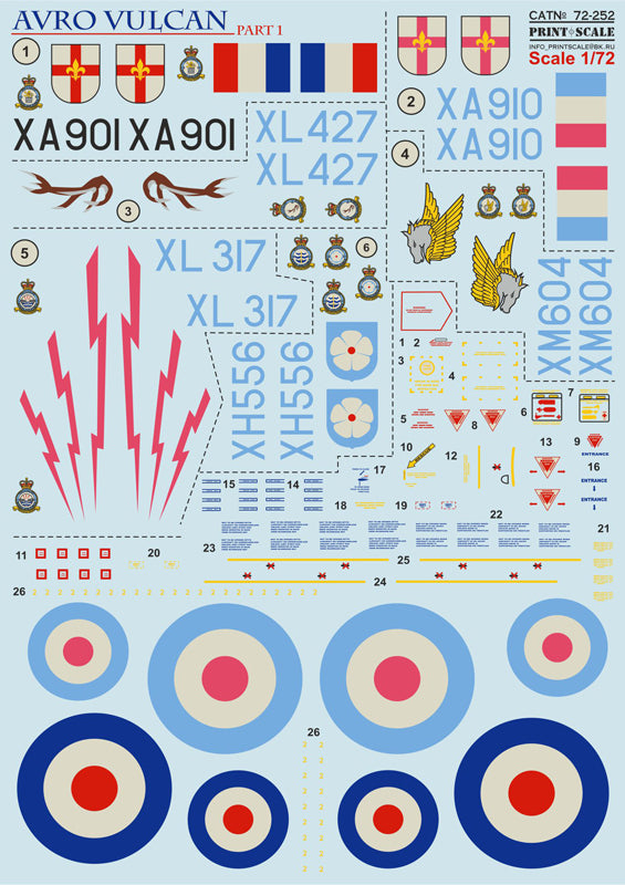 Print Scale 72252 1:72 Avro Vulcan B.1/B.2 Part 1