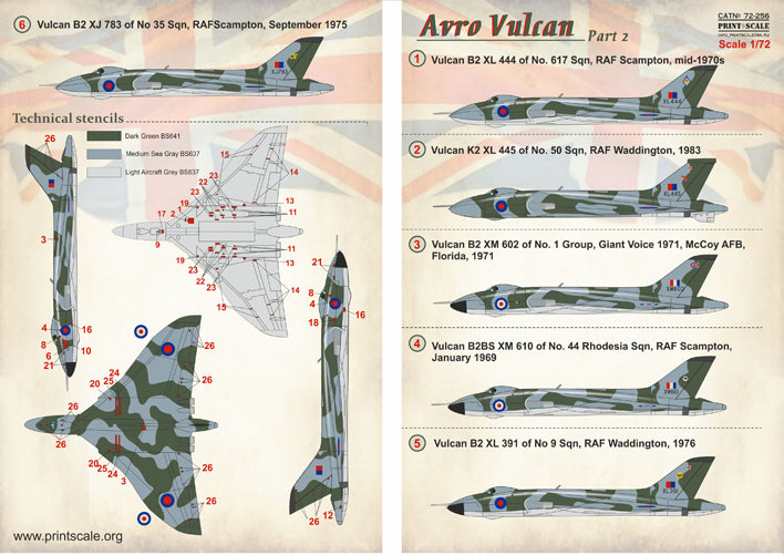 Print Scale 72256 1:72 Avro Vulcan B.2/K.2 Part 2