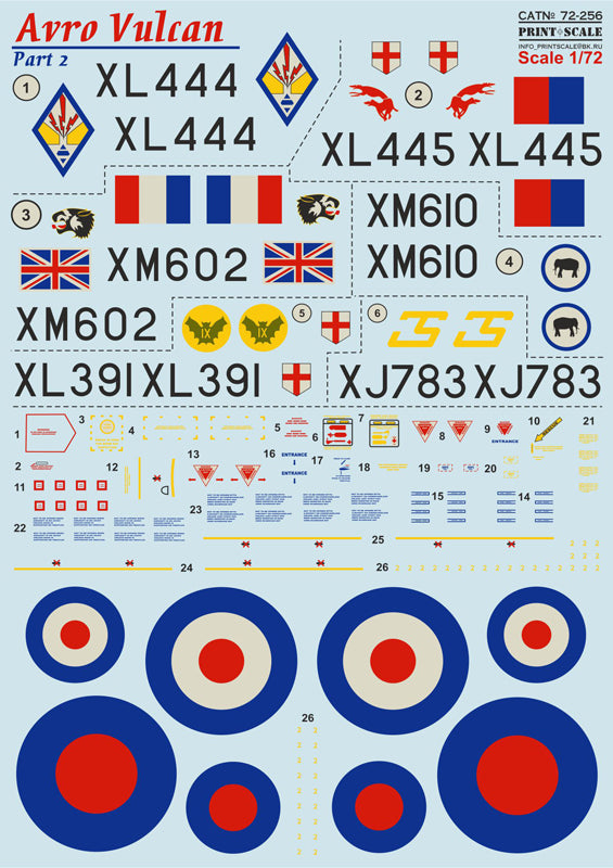 Print Scale 72256 1:72 Avro Vulcan B.2/K.2 Part 2