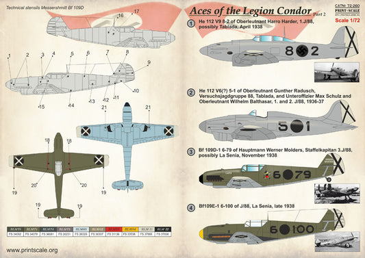 Print Scale 72260 1:72 Aces of the Legion Condor Part 2