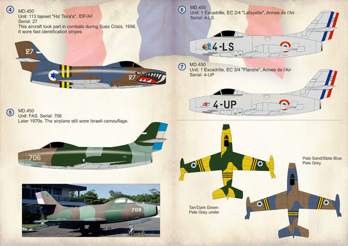 Print Scale 72262 1:72 Dassault MD 450 Ouragan