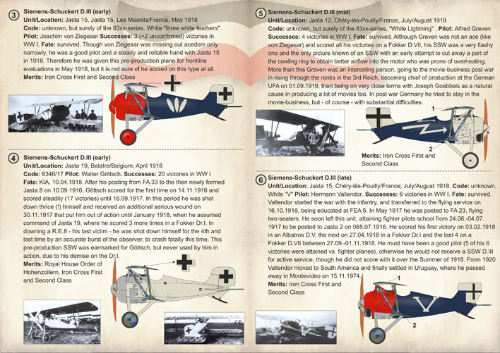 Print Scale 72264 1:72 Siemens-Schuckert D.III/D.IV Aces of WWI