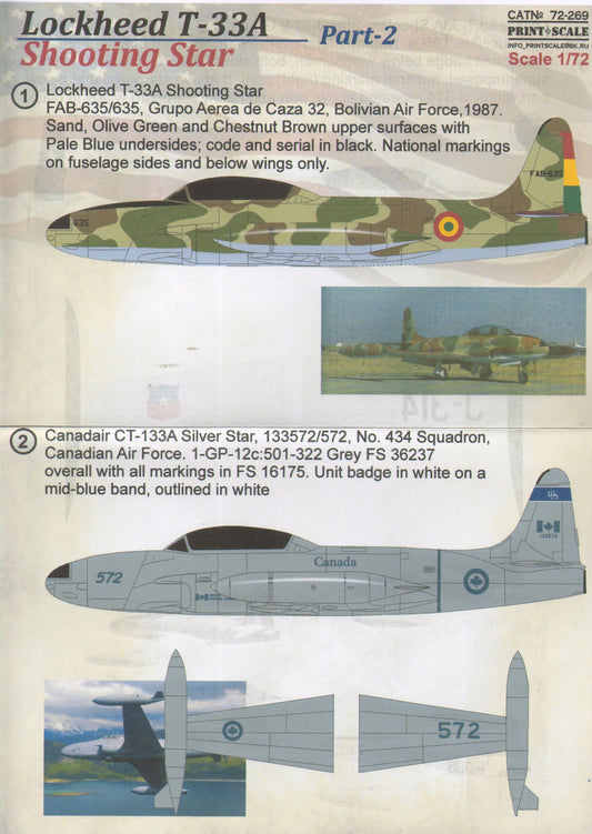 Print Scale 72269 1:72 Lockheed T-33A Shooting Star Part 2