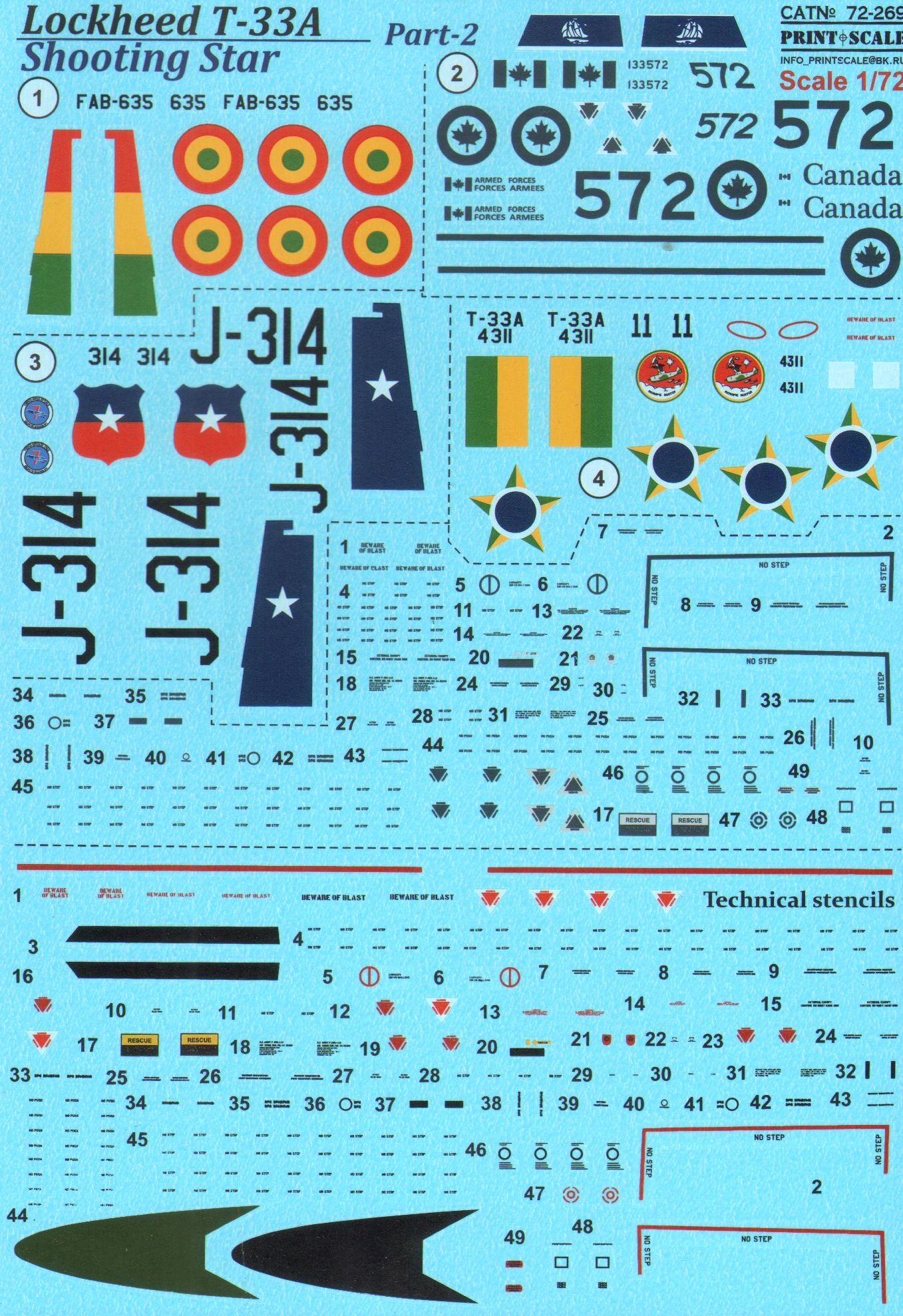 Print Scale 72269 1:72 Lockheed T-33A Shooting Star Part 2