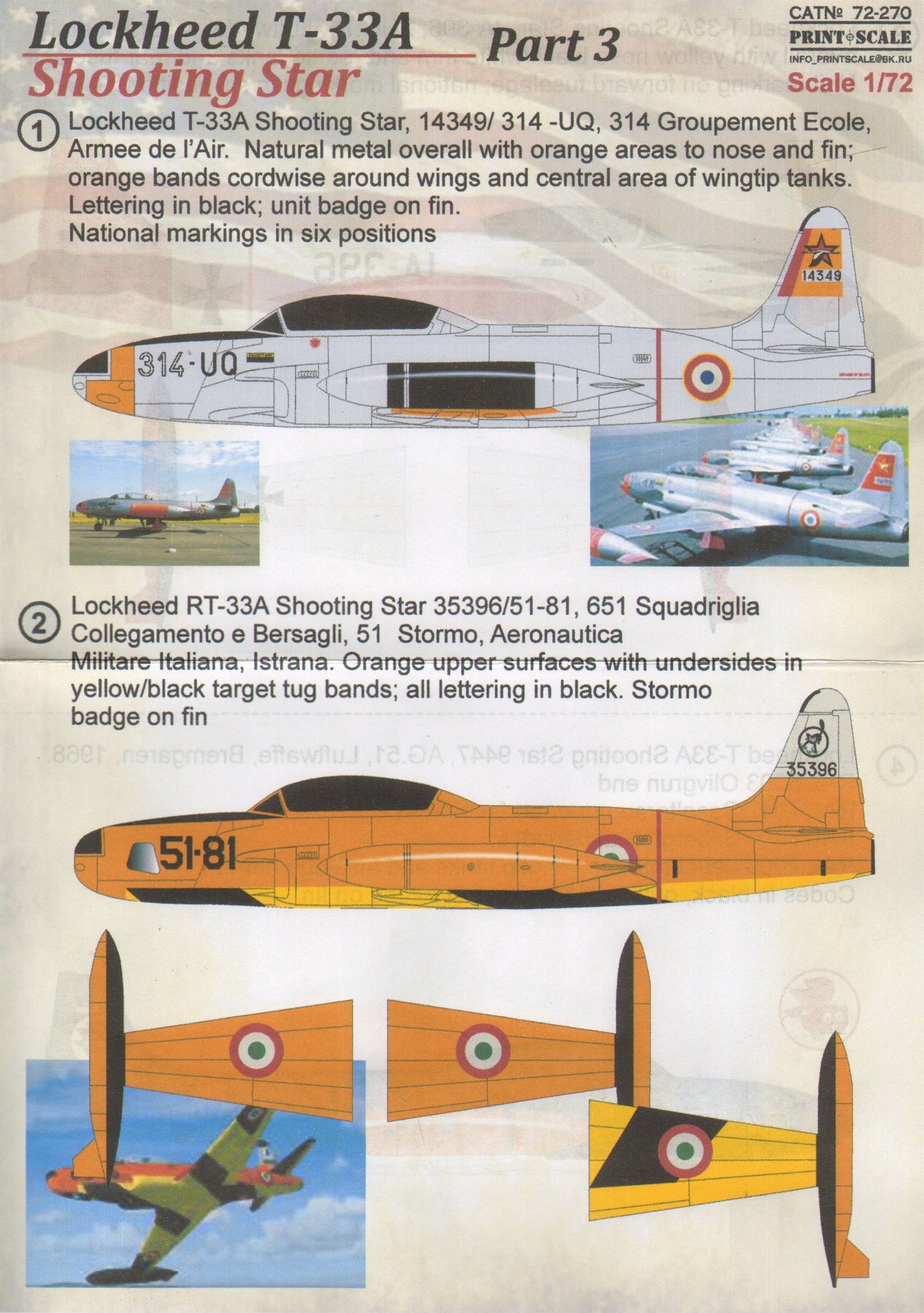 Print Scale 72270 1:72 Lockheed T-33A Shooting Star Part 3