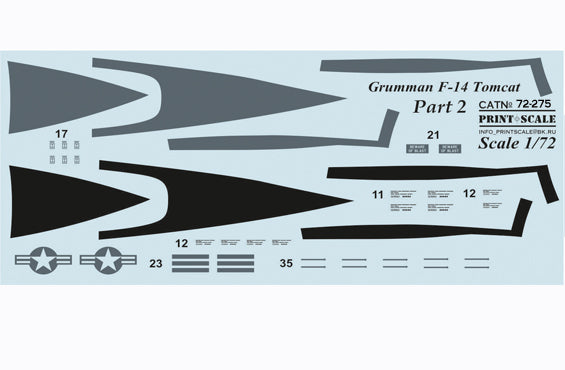 Print Scale 72275 1:72 Grumman F-14A/F-14B Tomcat Part 2