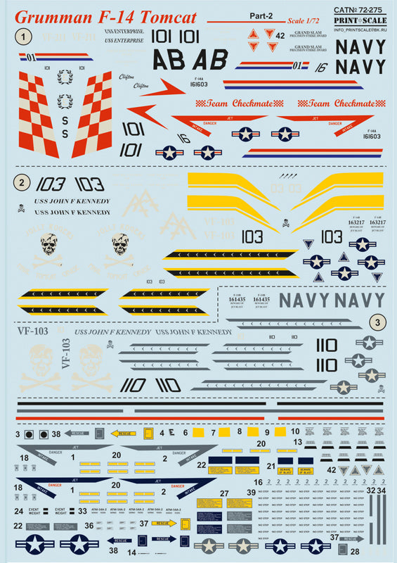 Print Scale 72275 1:72 Grumman F-14A/F-14B Tomcat Part 2