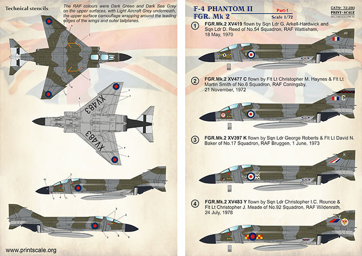 Print Scale 72280 1:72 McDonnell-Douglas FGR.2 Phantom II Part 1